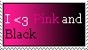I love pink and black